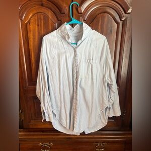 Aerie Soft Blue Casual Shirt